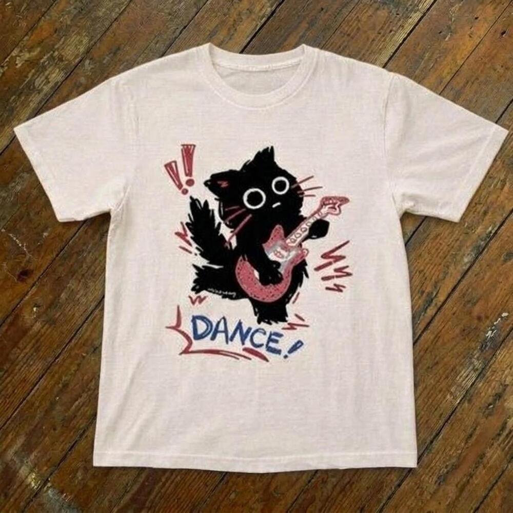 White And Graphic Tee